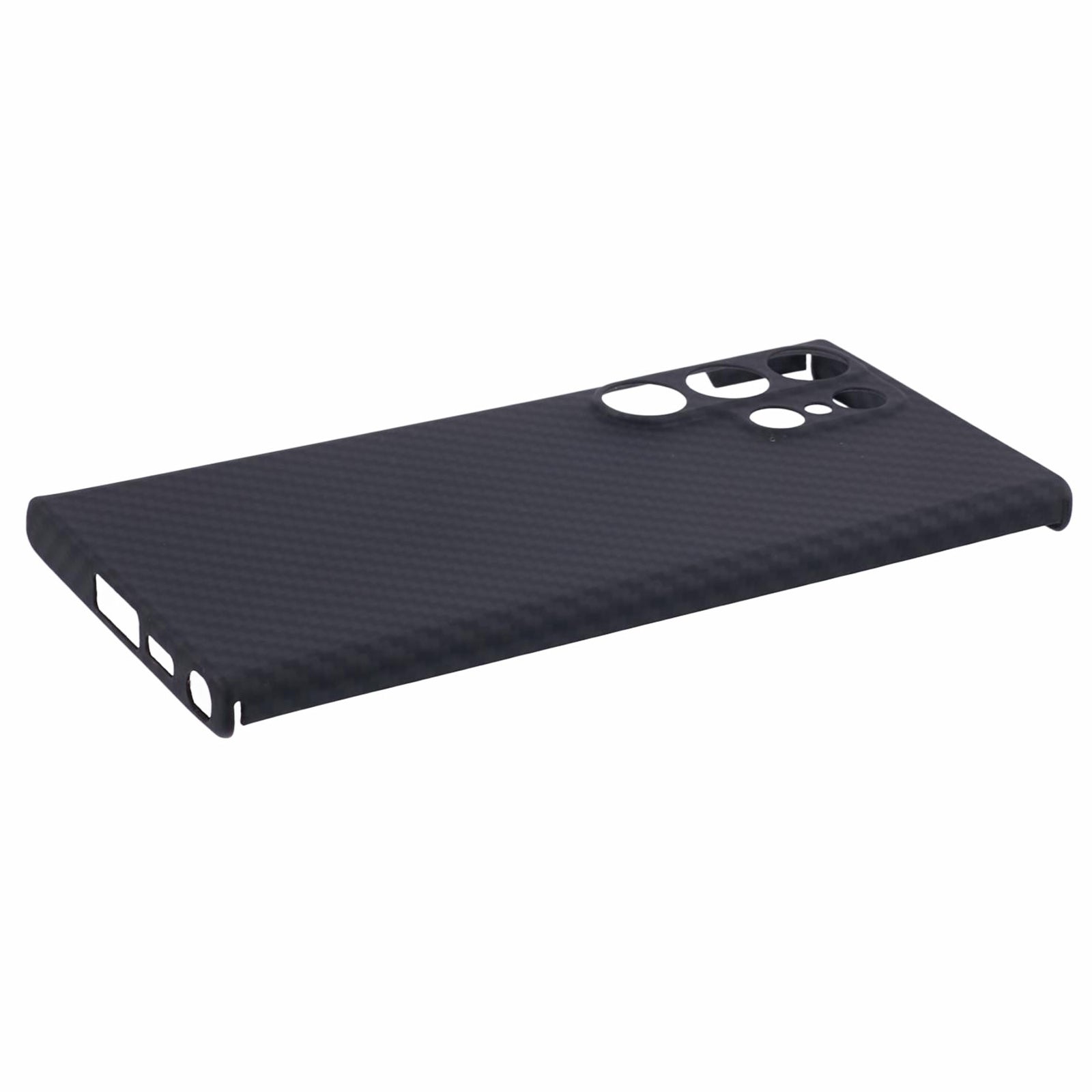 Aramid Fiber Case for Samsung Galaxy S24 Ultra Slim 1500D Carbon Fiber Texture Phone Cover, Black Aramid Fiber Case for Samsung Galaxy S24 Ultra Slim 1500D Carbon Fiber Texture Phone Cover, Black